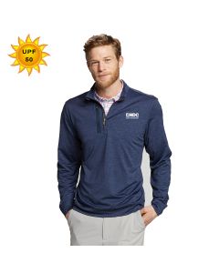 Cutter & Buck Mens Stealth Heathered Quarter-Zip Pullover